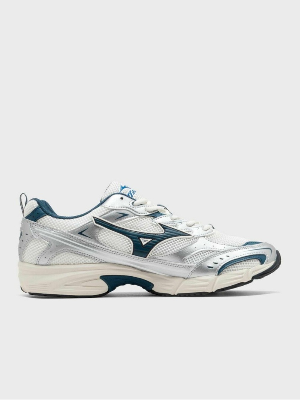 Mizuno MXR 'Snow White Majolica Blue Silver' Men’s Court Sneakers Size 11.5